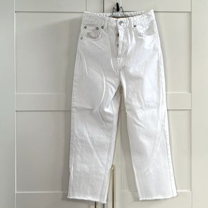Zara Straight Leg, Cropped Jeans
